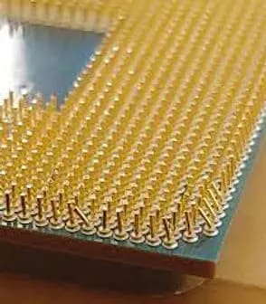 Processador cerâmico dourado, exemplo 3 de 3
